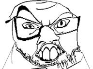 content_aware deformed distorted glasses large_nose looking_at_you open_mouth raised_eyebrow soyjak stubble subvariant:crazyguyjak teeth variant:feraljak // 800x600 // 8.2KB