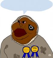 angry antiswarthy_(namefag) award bloodshot_eyes brown_skin closed_mouth clothes distorted eskimo fat gooned_to_soytan_gore_award meta:ai_generated meta:namefags meta:tagme speech_bubble_empty variant:meximutt // 946x1024 // 108.0KB