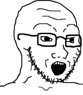 bald eyes glasses harry_(quote) head open_mouth series:quote's_weird_soyaks stubble teeth variant:soyak white_background white_skin // 644x740 // 11.2KB