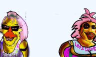 chica_(fnaf) five_nights_at_freddy's five_nights_at_freddy's_2 fnaf fnaf_(fangame) glasse soyjak stubble toy_chica variant:feraljak // 970x575 // 323.6KB