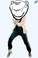 animated dance full_body gangnam_style irl push_pin soyjak sticky stubble template transparent_background variant:impish_soyak_ears // 300x460 // 293.0KB