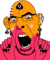 bbc bong_county country ear facial_mark flag flag:bong_county flag:liberia forehead_mark glasses hair hand liberia liberian nose_piercing nose_ring open_mouth painted_nails queen_of_spades soyjak stubble subvariant:slutson subvariant:spadeson tattoo variant:cobson // 723x861 // 78.8KB