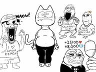3soyjaks amphibian animal arm bow cat chippledipple closed_mouth clothes ear eyes_popping frog frown full_body furry glass glasses hand hands_up heart holding_object i_love leg lemon_demon nas:pepe open_mouth pepe pepe_the_frog sllsfhm smile soyjak stubble subvariant:waow subvariant:wholesome_soyjak suit tail text tongue tuxedo twitter variant:gapejak variant:markiplier_soyjak2 variant:soyak waow wine_glass // 640x480 // 81.0KB
