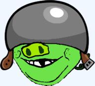 angry_birds baby clothes deformed ear green_skin hat helmet pig smile snout soyjak stubble subvariant:nathaniel tail variant:gapejak // 633x574 // 66.7KB