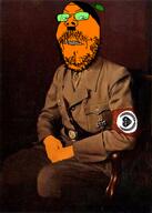 FNWO adolf_hitler angry arm armband clothes froot froot_(user) frootist_new_order frown glasses hair hand irl_background mustache nazi_germany nazism orange_skin soyjak stubble variant:gapejak // 663x927 // 957.4KB