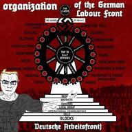 blonde_hair_ blue_eyes buff eyes_like_the_o-o-cean font german_labor_front glasses nazi_germany smile swastika text trend:aryan variant:chudjak vein // 1280x1280 // 537.8KB