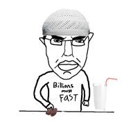 angry arm closed_mouth clothes date fasting glasses hand islam milk millions_must_die ramadan soyjak straw subvariant:chudjak_front taqiyah text variant:chudjak // 1378x1378 // 96.2KB