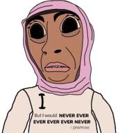 arab brown_eyes brown_skin dark_skin female hijab i_would_never muslims subvariant:hydrocephason variant:cobson // 1080x1200 // 107.9KB