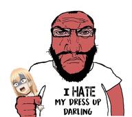 angry i_hate kitagawa_marin my_dress_up_darling red_skin soyjak strangling subvariant:science_lover variant:markiplier_soyjak // 608x541 // 201.1KB