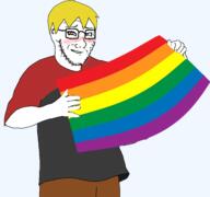 animated blushing faggot faggot_flag gacha_life gay heart_eyes nate rainbow // 1596x1500 // 425.8KB
