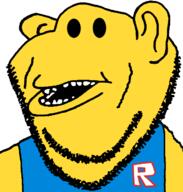 clothes ear open_mouth roblox soyjak stubble variant:impish_soyak_ears video_game yellow_skin // 598x628 // 28.2KB