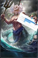 anime bloodshot_eyes crying granblue_fantasy hanging open_mouth poseidon_(granblue_fantasy) soyjak stubble tongue variant:bernd video_game // 1069x1600 // 1.8MB