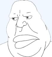 angry closed_mouth double_chin looking_to_the_left obese soyjak subvariant:muttson variant:cobson variant:meximutt // 721x789 // 31.6KB