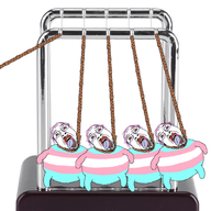 5soyjaks animated bloodshot_eyes crying ext=gif fat flag full_body glasses hair hanging mustache newtons_cradle open_mouth purple_hair soyjak stubble suicide tongue tranny variant:bernd // 1300x800 // 1.7MB