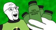 bottle fart gas glasses hand incrediblegassy open_mouth pill pill_bottles pills smile soyjak stubble variant:pillsjak // 581x314 // 56.5KB