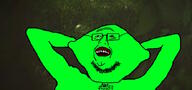 bald beard glasses green_skin lime open_mouth soyjak stubble teeth variant:mixturejak // 692x323 // 128.1KB