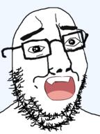 anime glasses konpaku_youmu merge oh_my_god_she_is_so_attractive open_mouth soyjak stubble thick_eyebrows touhou variant:chudjak variant:gapejak variant:nojak video_game // 720x960 // 172.1KB