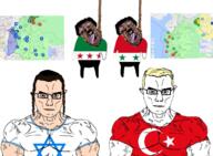 4soyjaks flag:israel flag:syria flag:syria_opposition flag:turkiye israel liveuamap map subvariant:brunetto syria turkiye variant:chudjak // 1280x937 // 1.2MB