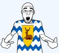 arm british clothes deer ear england flag flag:hertfordshire glasses hair hand hertfordshire open_mouth pointing soyjak stubble teeth tshirt united_kingdom variant:shirtjak // 1236x1118 // 121.5KB