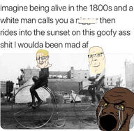 aryan bicycle bike crying glasses nigger old screaming smile smirk soyjak subvariant:teutonson text twitter variant:chudjak variant:cobson variant:soyak // 1080x1050 // 171.5KB