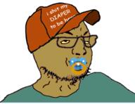clothes coal diaper grogan groganposting hat pacifier shitskin variant:shapiro variant:smartoid // 368x284 // 53.4KB