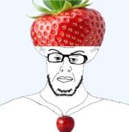 apple edit fuit strawberry transparent_background variant:jakub // 811x828 // 409.1KB
