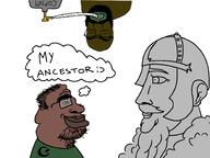 beard big_lips big_nose big_nostrils brimmiest_comments_section☣️☣️☣️_do_not_enter☣️☣️☣️ cope copium crescent_and_star fat glassesla hairy helmet iraq islam muslims my_ancestor nigger nordic_chad norway obese pisslam sandnigger shitskin statue stubble subvariant:tetojak viking warrior-z_(user) // 2000x1500 // 122.8KB