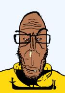 Nordland angry brown_skin closed_mouth clothes county european flag flag:nordland glasses mucus mustache mutt norway red_eyes ship soyjak subvariant:euromutt sweater transparent_background variant:markiplier_soyjak white_skin // 591x843 // 33.7KB