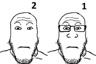 closed_mouth eyes glasses neutral_expression nose series:theseus stubble variant:markiplier_soyjak variant:neutralplier white_background // 1192x800 // 25.0KB