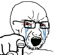 bloodshot_eyes crying hand pointing pointing_at_viewer subvariant:crying_soyak variant:soyak // 728x678 // 39.8KB