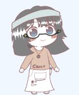 avengers beanie blush closed_mouth clothes full_body glasses gyate_gyate hair necklace smile soy soyjak soylent variant:soytan // 701x835 // 47.9KB