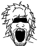 arcane blindfold hair open_mouth stubble variant:markiplier_soyjak // 700x790 // 103.8KB