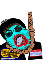 ack animated award blue clothes dark_skin epx7fclhdrp_(namefag) gill_koyim_(namefag) glasses glowing hello_my_name_is_(sticker) meta:gifspam meta:leaky meta:namefags poyopoyo red_eyes rope subvariant:hunky_twink_sex_machine suit sunglasses variant:alicia // 327x400 // 1.1MB