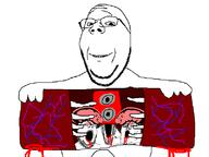 4soyjaks arm blood glasses gore hand holding_object leg lung open_mouth ribcage smile soyjak soyjak_trio stereo stubble subvariant:wholesome_soyjak variant:gapejak variant:markiplier_soyjak variant:tony_soprano_soyjak vein // 800x600 // 49.3KB