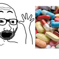 animated arm excited glasses hand hands_up meds open_mouth shaking soyjak stubble variant:excited_soyjak // 800x371 // 104.8KB