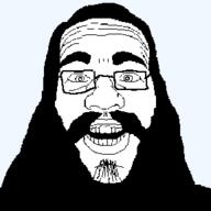 beard glasses hair jimmy_davis mustache nas open_mouth soyjak variant:unknown // 288x288 // 8.6KB