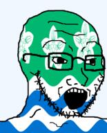 british cumberland england flag flag:cumberland flower glasses hair looking_to_the_right open_mouth plant soyjak stubble teeth united_kingdom variant:soyak // 644x800 // 100.9KB