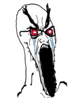 angry animated bloodshot_eyes crying open_mouth red_eyes screaming variant:soyak // 470x546 // 1.7MB
