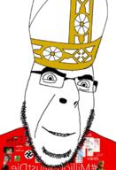 catholic closed_mouth clothes hat millions_must_die smile soyjak stubble text variant:cobson // 464x680 // 313.6KB