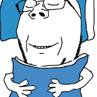 bed blanket closed_eyes glasses pillow sleeping smile soyjak stubble subvariant:wholesome_soyjak variant:gapejak // 676x1021 // 40.4KB