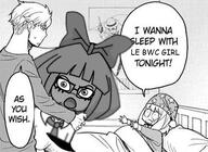 angry anya_forger bowtie cartoon dutch eyelashes female glasses hair hair_ribbon loid_forger manga mymy ongezellig open_mouth orange_hair orange_skin soy_parody soyjak spy_x_family stubble variant:feraljak // 468x342 // 170.6KB