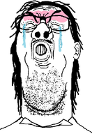 closed_mouth crying mullet nose_piercing series:fusionjaks stubble teeth variant:mulletjak variant:reaction_soyjak // 456x662 // 20.5KB