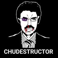 afro angry black_eye blood blood_from_mouth blood_from_nose blood_on_face bloody_nose closed_mouth clothes ear glasses hair mustache soyjak subvariant:pol_face suit suit_and_tie variant:chudjak yolordestructor // 1080x1080 // 40.6KB