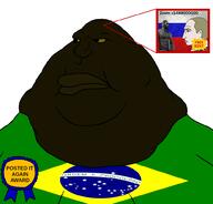 award black_skin brazil flag:brazil flag:russia meta:tagme nigger obsessed posted_it_again_award rent_free russia shitskin subvariant:morbidmutt variant:meximutt vladimir_putin // 999x955 // 129.7KB