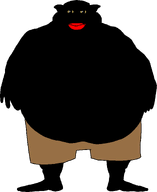 fat foot full_body meta:op_took_a_selfie_of_xerself red_lips shorts subvariant:branigger transparent_background vantablack_skin variant:brandon yellow_sclera // 1120x1373 // 49.2KB