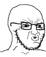 agreeing american_psycho angry animated based ext=gif eyebrows glasses keyed lips mouth nod patrick_bateman smug stubble variant:soyak wrinkles yes // 644x800 // 252.8KB
