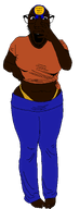 award black_skin brown_skin fat fatass glasses jones_(namefag) panties pawg series:pawgqueen transparent_background vantablack variant:dylanjak voluptuous // 772x1999 // 61.6KB
