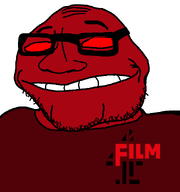 bald channel_4 chin dark evil film_4 glasses logo red_eyes smirk soyjak stubble subvariant:lakuse transparent_background variant:smugjak wrinkles // 600x640 // 13.5KB