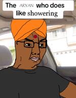 aryan brown_skin clothes eye glasses instagram pajeet side soyjak text variant:chudjak // 413x527 // 181.9KB
