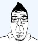 asia asiamutt asian beard black_sclera buck_teeth hair mustache narrow_eyes series:muttverse subvariant:asiamutt template trans variant:markiplier_soyjak // 598x868 // 12.8KB